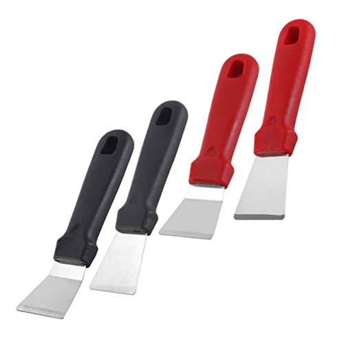 OKUMEYR Pala para Hielo para Refrigerador y Herramienta De Limpieza 4 Piezas Acero Inoxidable Mango Cómodo y Diseño para Deshielo Cocina