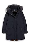 dunkelblauen parka kombinieren Ärmellänge: Langärmelig C&A Damen Parkamantel Parka coat Regular Fit dunkelblau 38