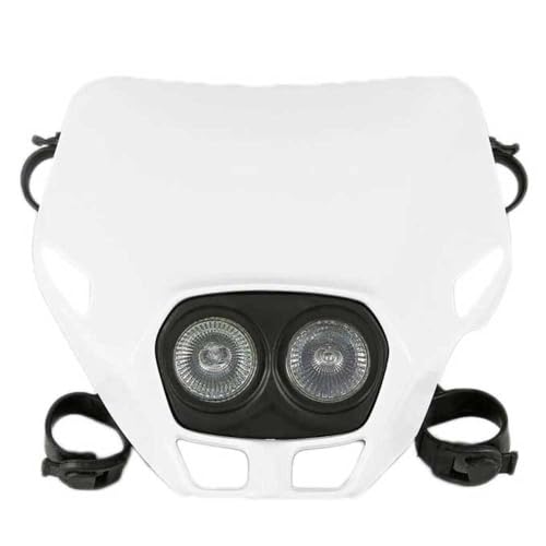 Optique de phare UFO Plaque Phare Firefly Twins Blanc moto cross