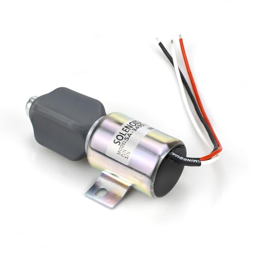 Électrovanne d'arrêt compatible Komatsu WA320-3 solénoïde de carburant 24V 1751ES-24E2ULB1