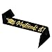LHPYQ Masters It Graduation Sash,Gold Foil She Mastered It Satin Sash,Masters Degree 2026 Gifts, Congrats Grad Class of 2026 Party Decorations (Gold)