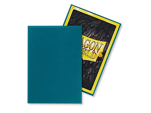 Image of 10 Packs Dragon Shield Matte Mini Japanese Petrol 60 ct Card Sleeves Display Case