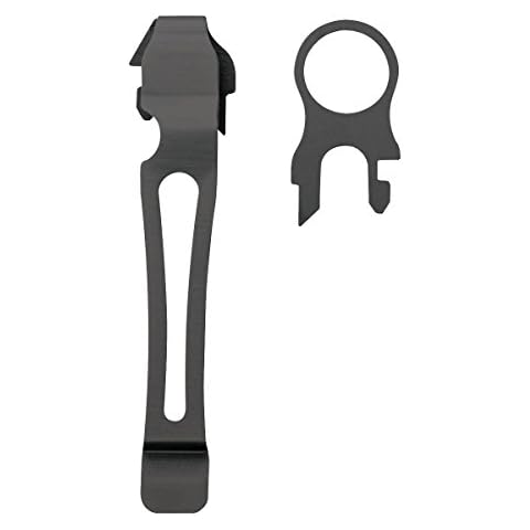 Leatherman Pocket Clip and Lanyard Ring - Suitable for Charge, Surge and Wave Models, in Black Oxide Cover