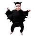 Mameluco Bebe Niño Invierno Halloween Murciélago Cosplay Disfraz Sombrero Traje Ropa Bebe Niña Recien Nacido Body Niños