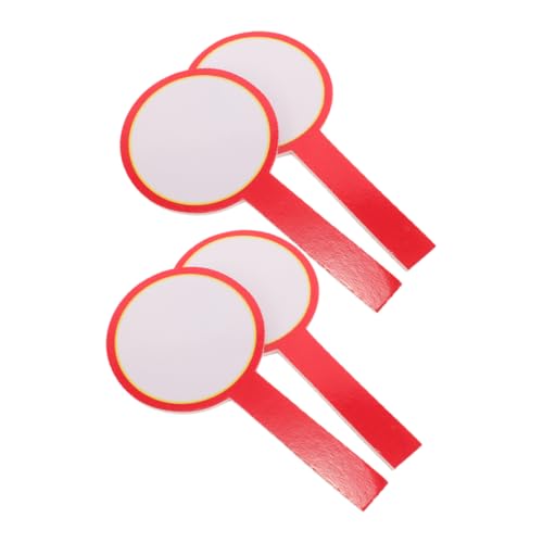 VICASKY 4pcs Handheld Double-Sided Erasable Scoreboard Reusable Blank for Sports Judges Visibility for Competitions Comfortable Grip for Instant Score Updates for Classroom Activities