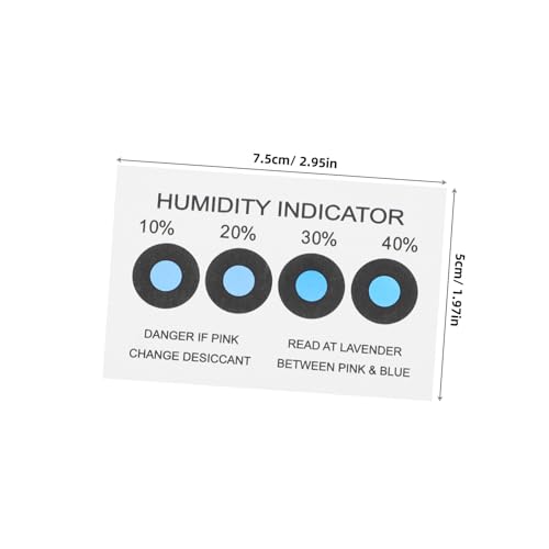 Tarjetas indicadoras de humedad para laboratorios, museos, electrónica y joyería, 100 uds 2