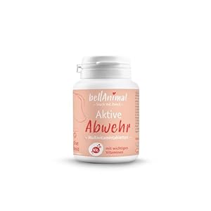 bellAnimal – Aktive Abwehr – Multivitamintabletten – 64g (1 x 0,06kg) ca. 80 Tabletten