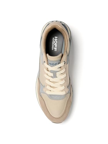 Hoff Para Hombre. 22502607 Zapatillas City Edinburgh Beige (41), Piel, Plano, Cordones, Casual - 6