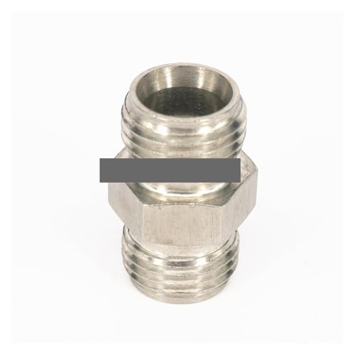 M14x1.5mm Metric Male to M14x1.5mm Metric Male Threaded 304 Stainless Steel Pipe Fitting Connector Adapter Max Pressure 2.5 Mpa