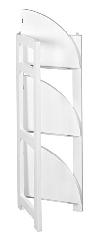Regency Flip Flop Corner Folding Bookcase, 34-Inch, White #TOP4