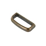 Buckleguy.com B9337 Antique Brass, Belt Loop, Solid Brass-LL, 1 1/2'
