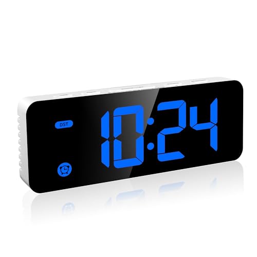 Image of HODIK Alarm Clock for Bedrooms, Kids Small Digital Clock, 4 Dimmable Backlight, 3 Adjustable Volumes with Snooze (B02)
