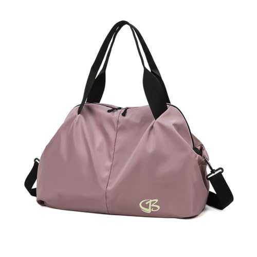 Image of PALAY Gym Bag for Women Light Purple Sports Duffle Bag with Wet Compartment Carry On Overnight Weekend Travel Bags Lightweight Waterproof Luggage Bags for Women