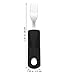 Beavorty Elderly Tableware Stainless Cutlery Handle Elderly Cutlery Easy Clean Utensils Set