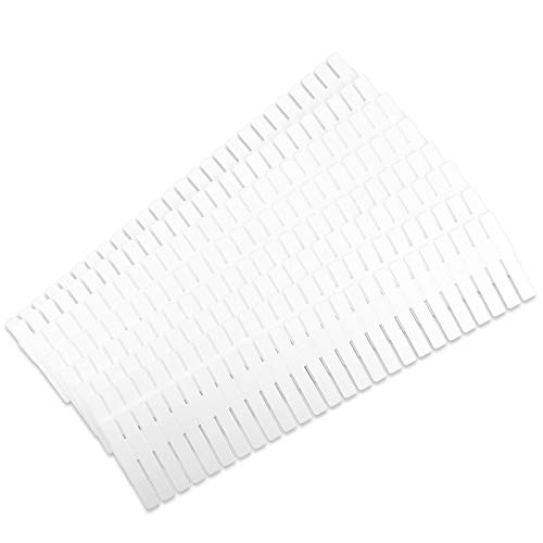KARAA 16 Piezas Rejilla Ajustable Separadores Cajones Blanco Cajón Divisores Organizador de Cajones Plástico Separador de Armario para Ropa Interior Sujetador Calcetines Y Accesorios