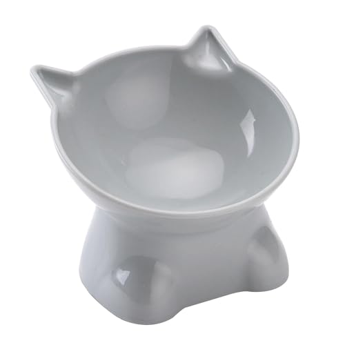 Murman Ciotole per gatti sollevate per gatti ciotola per gatti sollevata ciotola per gatti inclinabile a 15 gradi, ciotola per alimenti per gatti, ciotola per gatti rialzata, ciotola per gatti