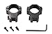 CenterPoint Optics CPM2PA-25M Two-Piece Medium Profile Rings For Integral Dovetail Mount,Black