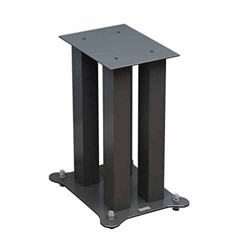 Waeyz Metal Speaker Stand, Audio Mounts, Music Recording Equipment, Upper And Lower Size Support Plates, For Home Theater Satellite Audio Bracket (Color : Black, Size : 25 * 30 * 70Cm) #TOP22