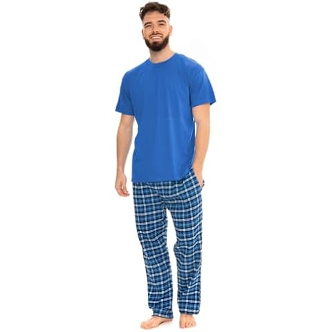 Style It Up Mens Flannel Fleece Pajama Set Cover