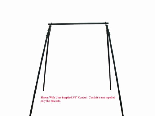 Ar500 Steel Shooting Target Kit - 8" Gong, Gong Stand Brackets And (2) 4" Gongs #TOP3