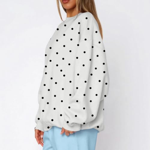 Rikbuig Oversized Sweatshirt Women Crewneck Fleece Pullover Sweatshirts - image 5