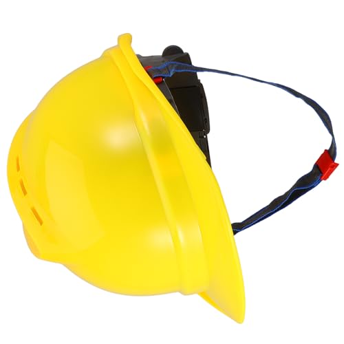 ORFOFE Casco Seguridad Obra Amarillo Ventilado con Trinquete Protección UV y Diseño Transpirable para Construcción y Trabajo Exteriores
