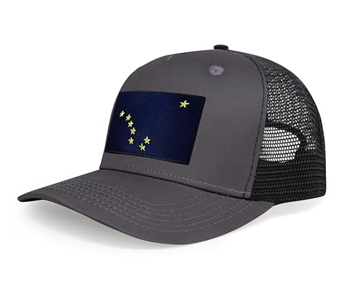 Image of International Tie State Hat for Men and Women, Adjustable Snapback Trucker Baseball Cap with Embroidered Patch