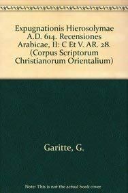 Expugnationis Hierosolymae A.D. 614. Recensiones Arabicae, II: C Et V. Ar. 28.