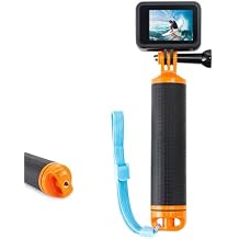 Waterproof Floating Hand Grip Handle for GoPro Hero 12 11 10 9 8 7 6 5 4 Session 3+ 2 1 Fusion Max Black Silver Action Cameras