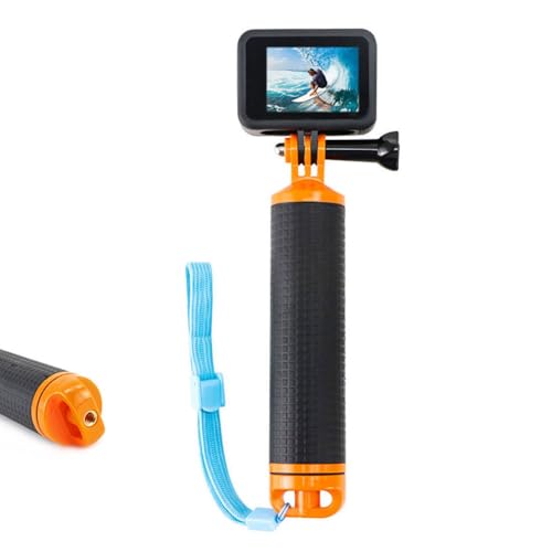 Alsukeay Mango flotante impermeable para cámaras de acción GoPro Hero 12 11 10 9 8 7 6 5 4 Session 3+ 2 1 Fusion Max Black Silver