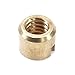 Tang Nuts for DIY Handles & Knife Handle Repair - USA Size (0.390 D x 0.312 L x 1/4-20 US) - (Brass) - (10 Pk)