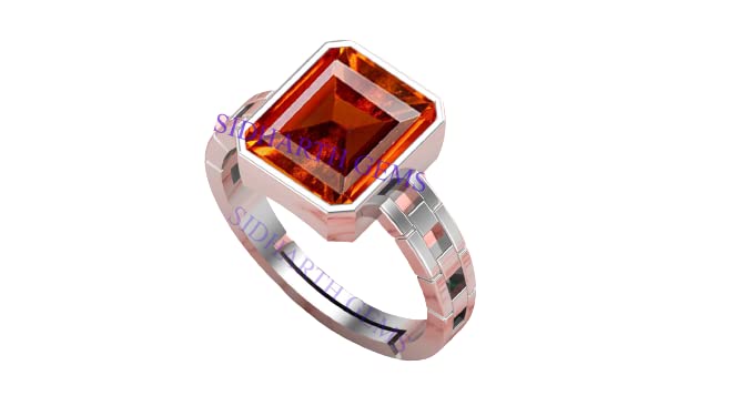 Bague en pierre naturelle Gomed en argent sterling, le cadeau mixte idéal