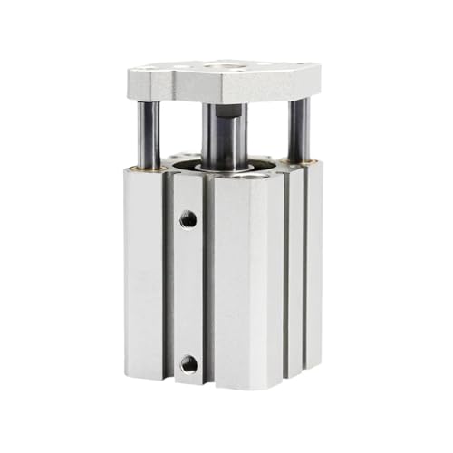 Vérin pneumatique mince pour optimiser l'espace industriel restreint avec guidage précis 15mm
