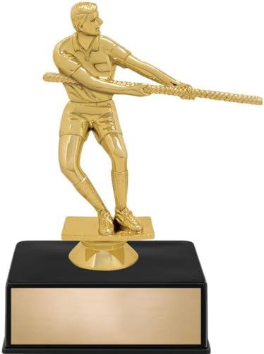 Crown Awards 6" Tug of War Male Trophy On Luxury Black Base