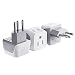 Ceptics Brazil Travel Adapter Plug with Dual Usa Input - Type N (3 Pack - Ultra Compact - Safe Grounded Perfect for Cell Phones, Laptops, Camera Chargers and More - Power Plug (CT-11C)