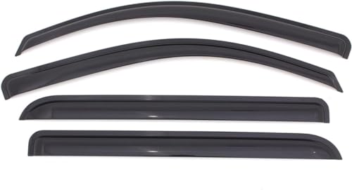 KPY Window Visor Compatible with Toyota Echo Sedan 2000-2005, 4PC Rain Guard Side Window Vent Deflectors Tape-On Style, 2000 2001 2002 2003 2004 2005 by KPY - Used condition - CA$20.42