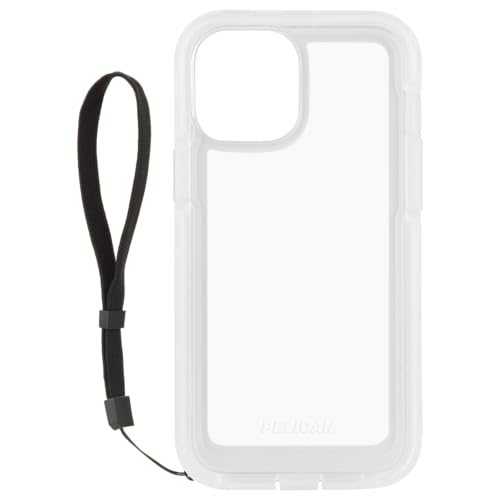 Pelican - Marine Active Series - Case for iPhone 12 Pro Max (5G) - 18 ft Drop Protection - Lanyard Strap - 6.7 Inch - Clear