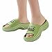 XKUN Ciabatte da Bagno Donna Summer Donne Pantofole Soft Eva Platform Platform Sole Alfabeto Design Alfabeto All'Aperto Sole Sole Casual Beach Home Slipper Flip Flop-Green,38-39
