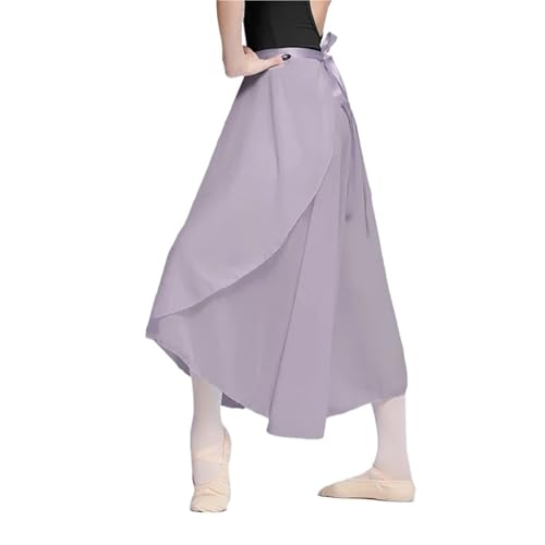 Jupe de danse en mousseline et style portefeuille pour femme coloris gris violet
