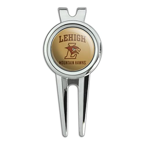 GRAPHICS & MORE Lehigh University Mountain Hawks Logo Golf Divot Repair Tool and Ball Marker