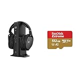 Sennheiser RS 175 Digitaler drahtloser Over-Ear-Kopfhörer & SanDisk Extreme microSDXC UHS-I Speicherkarte 512 GB + Adapter