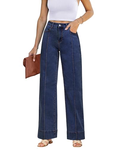 luvamia Wide Leg Jeans for Women Trendy High Waist Straight Leg B...