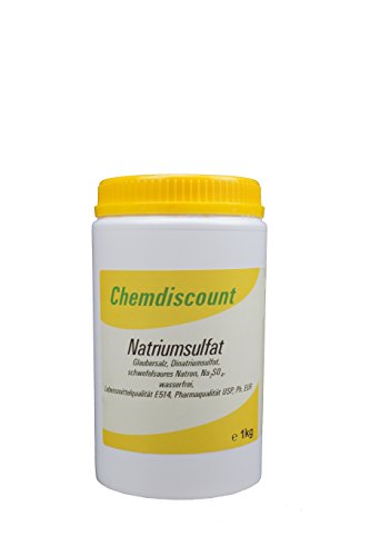 Preisvergleich Produktbild 1kg Natriumsulfat (Glaubersalz), wasserfrei, Pharma- und Lebensmittelqualität E512i