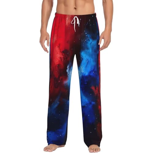 Pantalon de pyjama homme galaxie confortable pour vos moments de détente estivaux