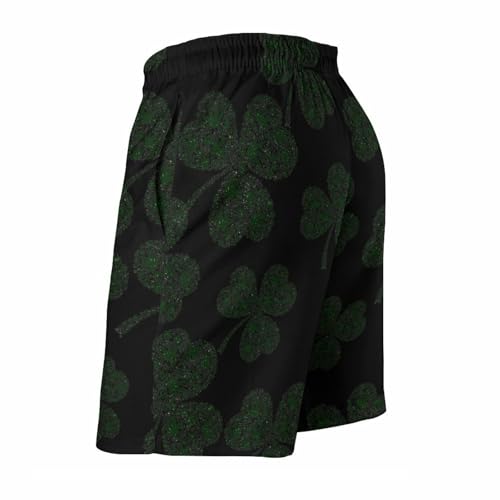 Clover Pot Leaves Mens Swim Trunks Quick Dry Board Shorts Beach Swimwear Bathing Suits4