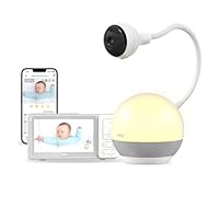 CHILLAX Giraffe Mood Sleep Trainer - 5 Video Babyp Monitor With App - 360° Full HD 1080p rotating camera - Sleep trainer and multicoloured nightlight - Wi-Fi ON/OFF switch - Walkie-talkie