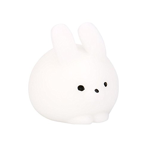 Baishitop SUPPION Fashion Cute Animal Model Squishy Mini Fat Rabbit Healing Squeeze Abreact Fun Joke Gift Rising Toys Adult Decompression Toys (White, 3.5x2.5cm)