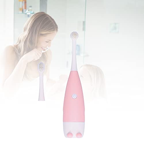 Baby Elektrische Zahnbürste, Kleinkind Elektrische Zahnbürste Kinder Kunststoff Reinigung Zahnbürsten Batteriebetriebene Zahnbürste (Rosa) – Bild 7