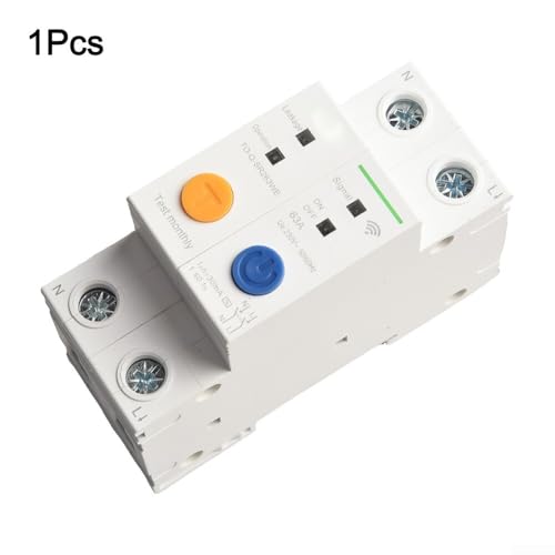 Interruptor inteligente eWeLink 2P 63A con control remoto y programación horaria para carril DIN 8