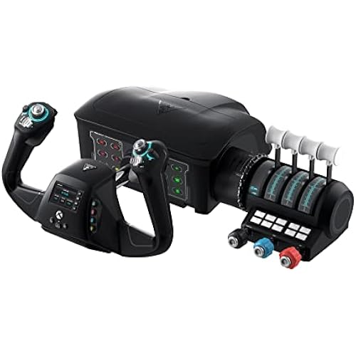 Turtle Beach VelocityOne Flight Universal Control System - Xbox Series X & Xbox Series S, Xbox One & Windows 10 & 11 PCs with Yoke Handle, Throttle Quadrant, Trim Wheel & Rudder Controls
